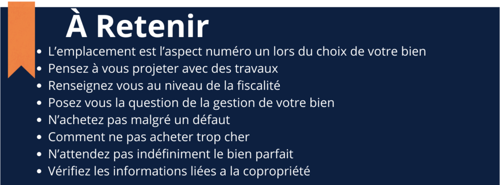 Bloc "À Retenir" Article : 10 erreurs à eviter en investissement immobilier locatif